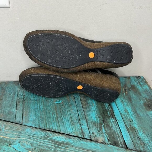 Timberland Black Leather Mules Clogs Size 9.5 - Picture 12 of 12